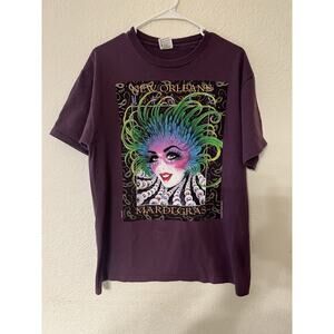 Vintage 90s 1996 Las Vegas Rio Masquerade shirt L Andrea Mistretta Single Stitch